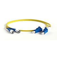 Патч-корд оптический LC-FC Hyperline FC-D2-9-FC/UR-LC/UR-H-3M-LSZH-YL 9/125 3 м