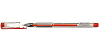 Ручка гелевая OfficeSpace корпус прозрачный, стержень красный