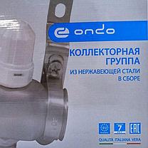 Коллектор 4 выхода /гребенка ONDO/ нержавеющая сталь с евроконусами, расходомерами, термоклапанами, фото 3