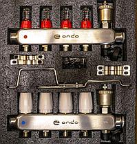 Коллектор 12 выходов / НЕРЖАВЕЙКА ONDO/ с евроконусами, расходомерами, термоклапанами, развоздушниками, фото 2