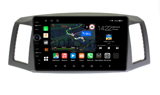 Штатная магнитола Canbox для Jeep Grand Cherokee 3 (2004-2007) на Androiв 10 4G-SIM, 4/64, DSP, QLed