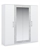 Шкаф 4-дверный Аврора белый