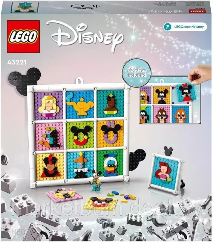 Конструктор LEGO Disney 43221 «100 лет культовых мультфильмов Диснея» - фото 2 - id-p216503965