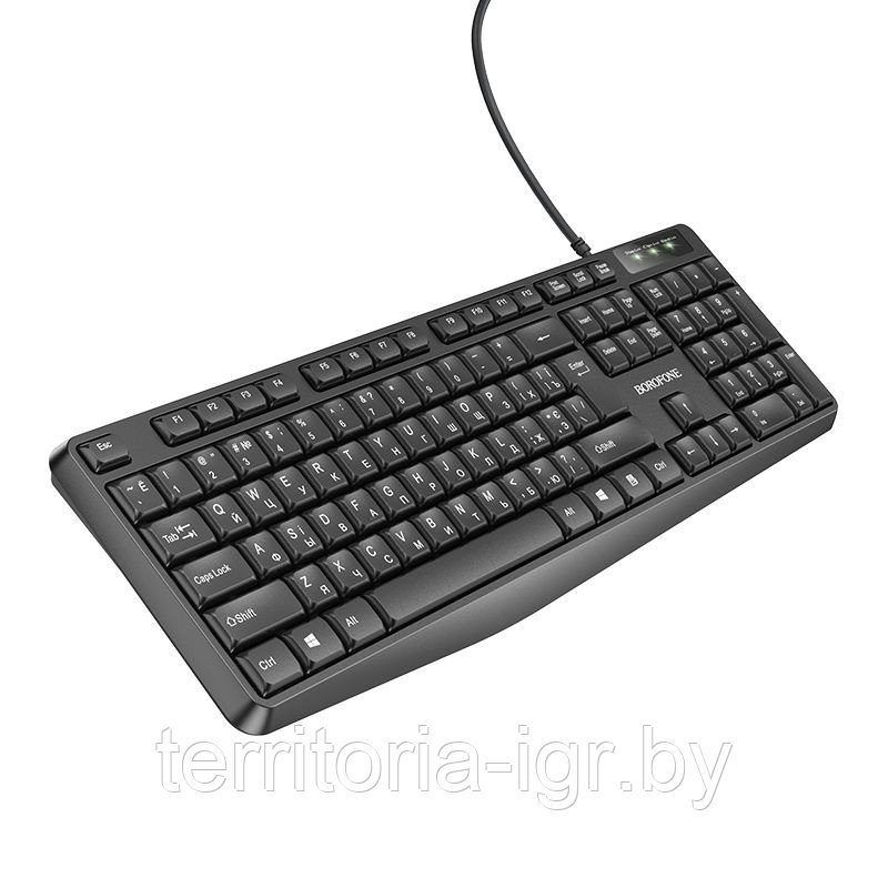 Клавиатура проводная бизнес-модель BG9 черный Borofone - фото 2 - id-p216504304