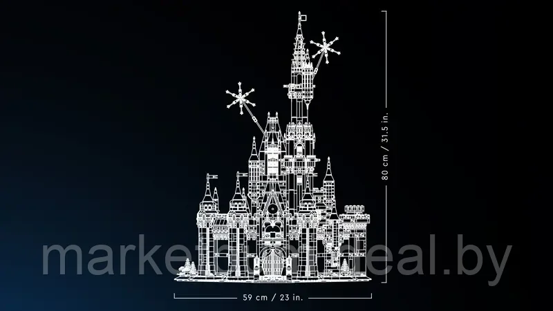 Конструктор LEGO Disney 43222 - Замок Диснея - фото 9 - id-p216504298