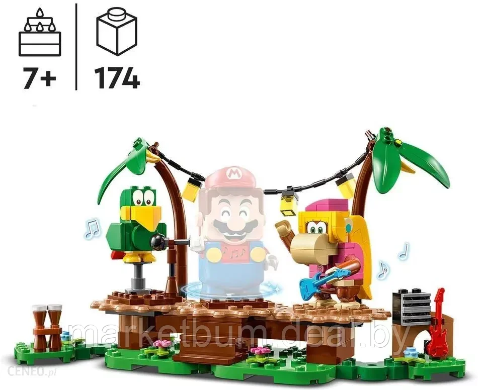 Конструктор LEGO Super Mario 71421 , «Концерт Дикси Конг в джунглях» - фото 3 - id-p216504963