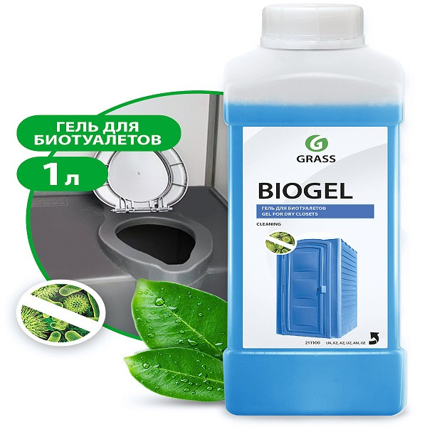 Средство для биотуалетов "Biogel" (канистра 1 л) арт. 211100