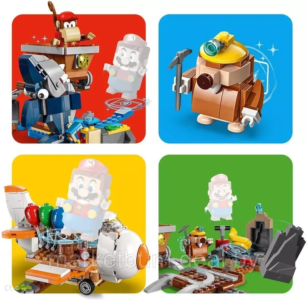 Конструктор LEGO Super Mario 71425, «Поездка Дидди Конга в вагонетке» - фото 3 - id-p216505531