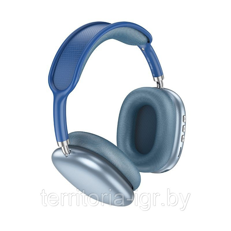 Беспроводная Bluetooth-гарнитура c микрофоном BO22 синий Borofone - фото 2 - id-p216505708