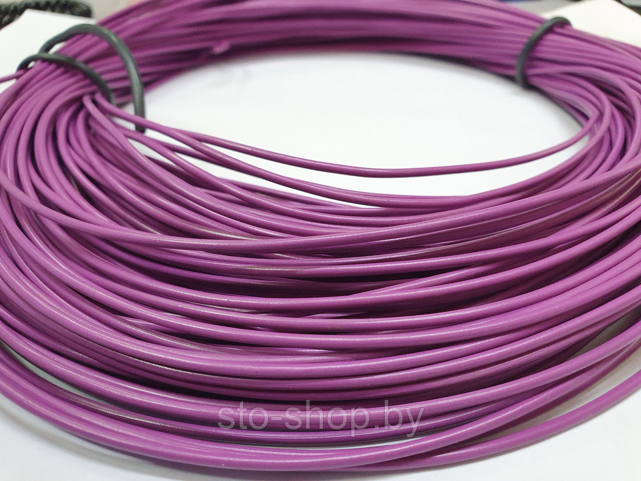 Провод ПВАМ 0,75 мм² гибкий теплостойкий фиолетовый - фото 1 - id-p216505713