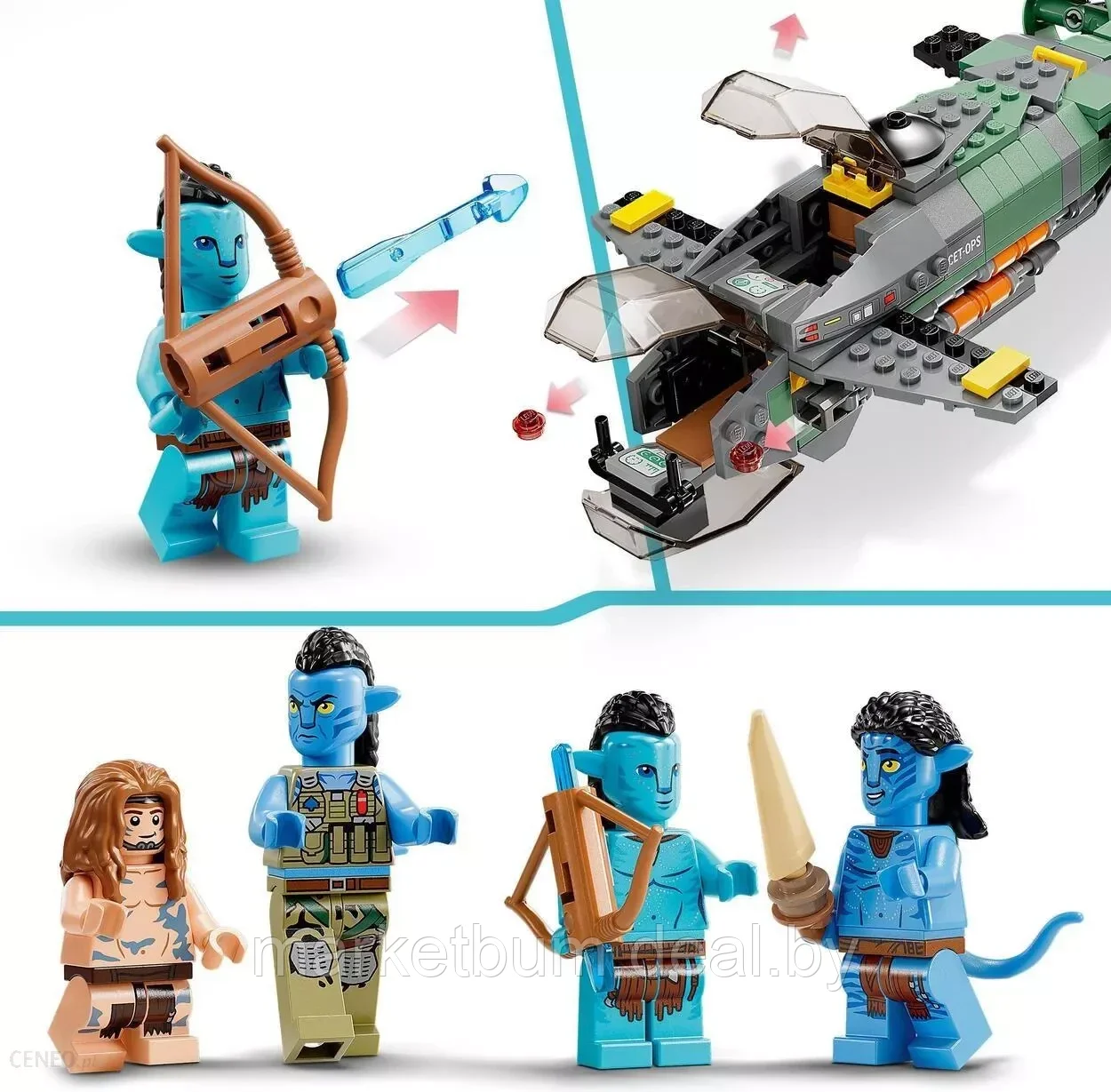 Конструктор LEGO Avatar 75577 Подводная лодка Мако - фото 6 - id-p216506015