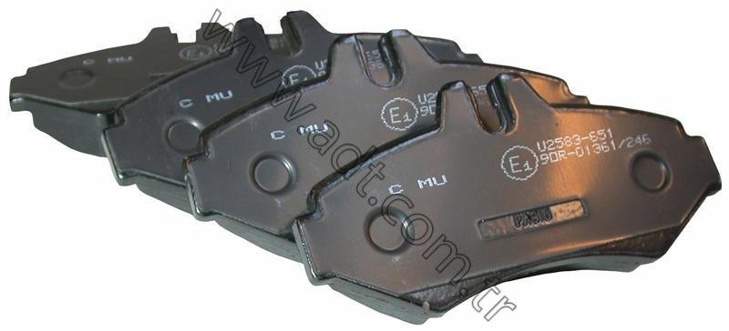 1 комплект тормозных колодок для дисковых тормозов 2D0698451B