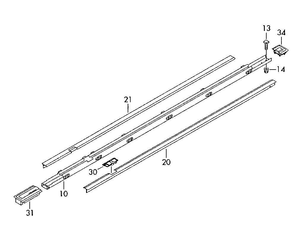 Направляющая сиденья л/а 7H5883189E - фото 1 - id-p216506970