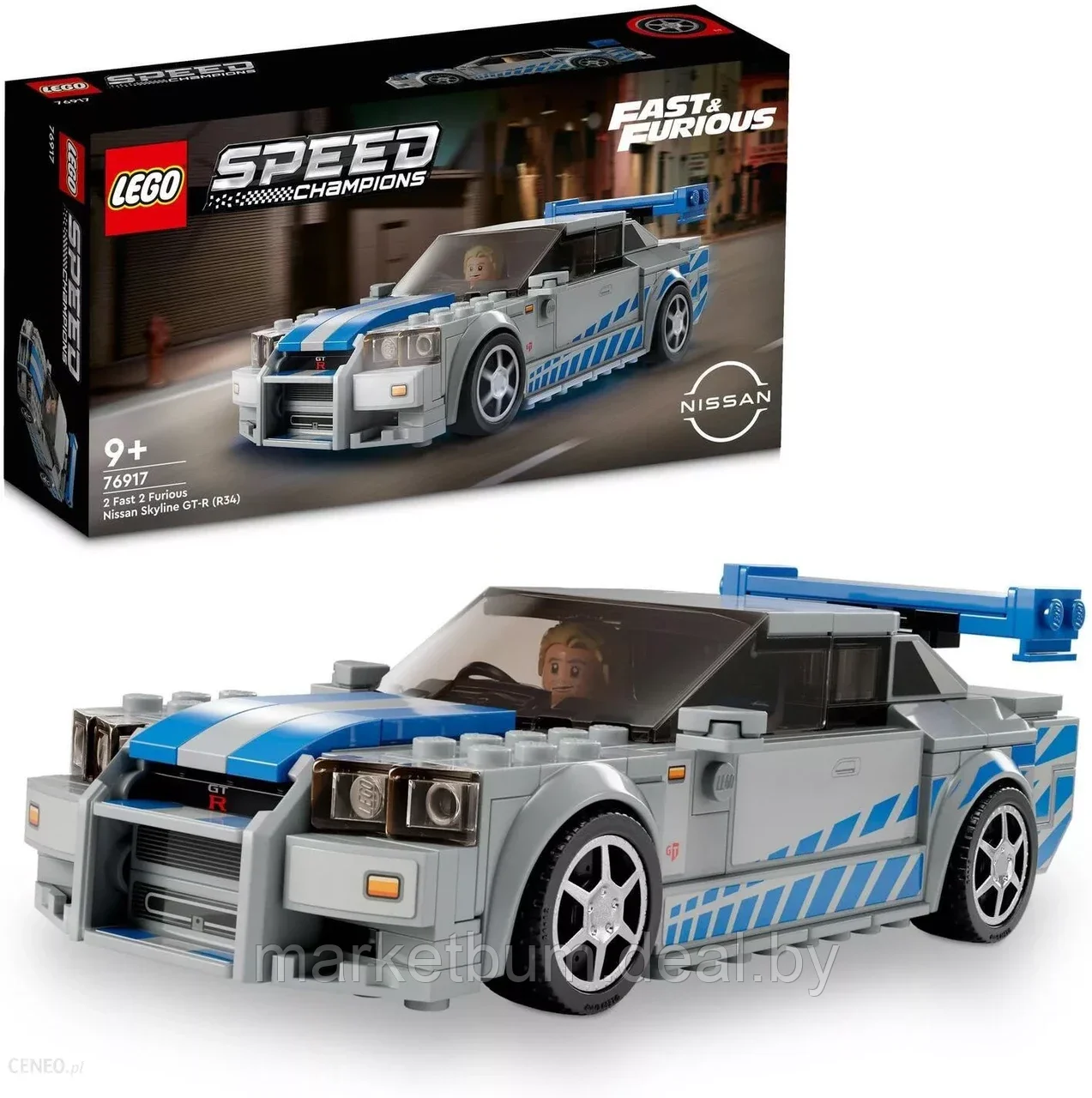 Конструктор LEGO Speed Champions 76917, Nissan Skyline GT-R (R34) из фильма «Форсаж» - фото 1 - id-p216508167
