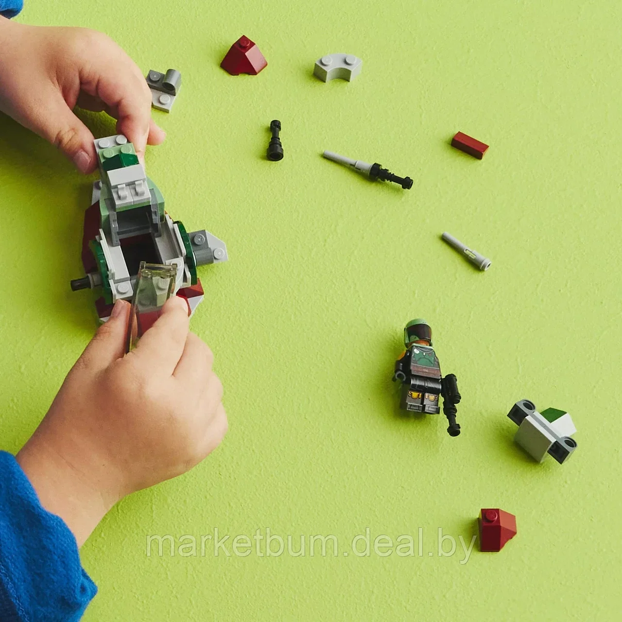 Конструктор LEGO Star Wars 75344, Микрокосмический истребитель Бобы Фетта - фото 7 - id-p216508194