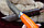 Охотничий нож Голова Зверя (Орел), деревянная лакированная ручка, фото 3
