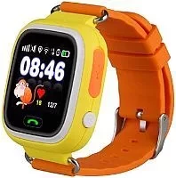 Умные часы детские Smart Baby Watch Q80 Wifi (желтый) - фото 1 - id-p216508440