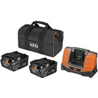 Аккумулятор с зарядным устройством AEG Powertools SETLL1850SHD 4935478945 (2x18В/5 Ah + 18В, сумка)