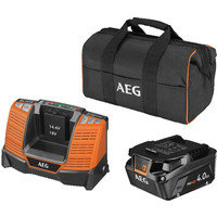 Аккумулятор с зарядным устройством AEG Powertools SEТL1840SHD 4935478944 (18В/4 Ah + 18В, сумка)