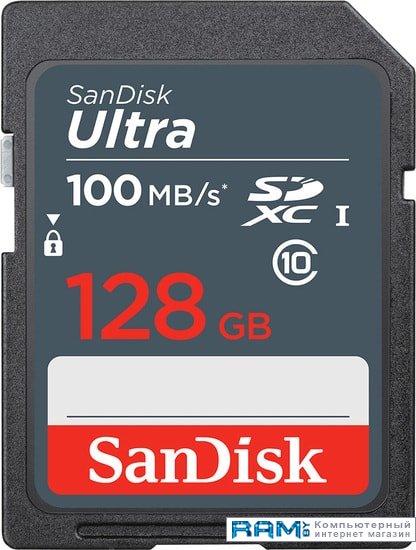 Карта памяти SanDisk Ultra SDXC SDSDUNR-128G-GN3IN 128GB - фото 1 - id-p216512339