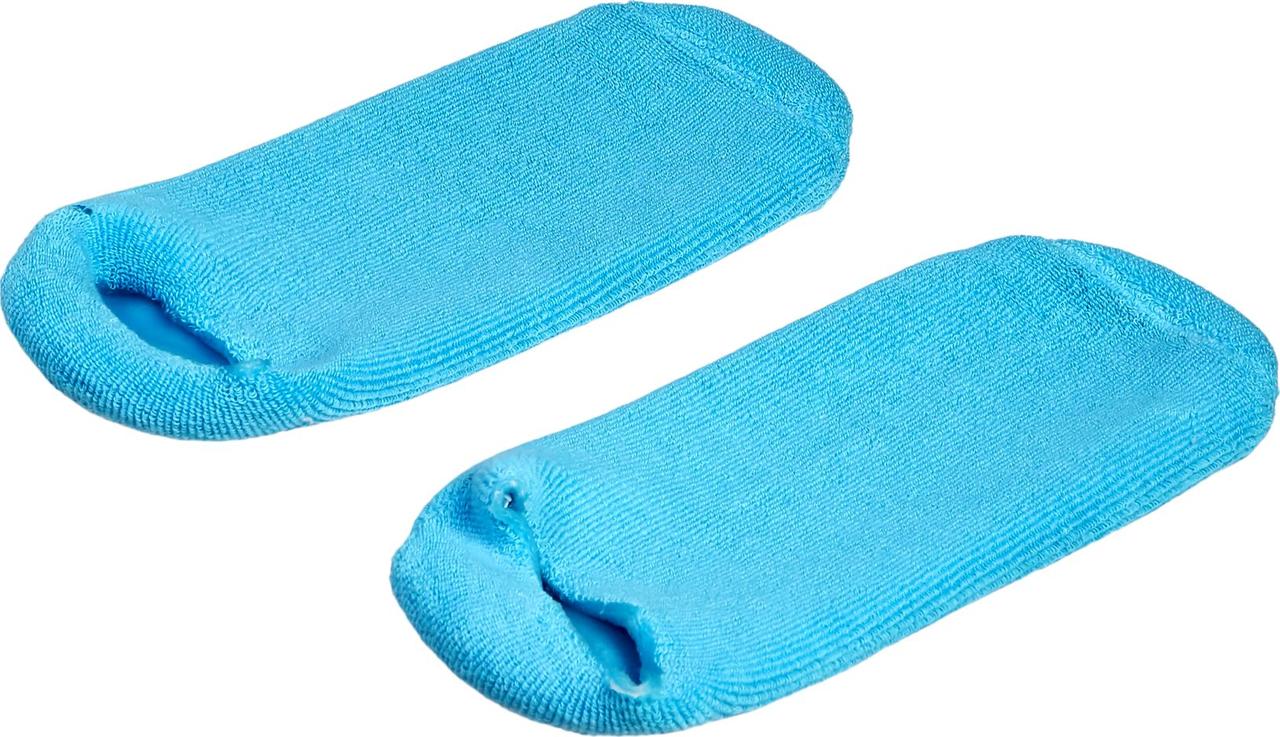Маска-носки увлажняющие гелевые многоразового использования, голубые
