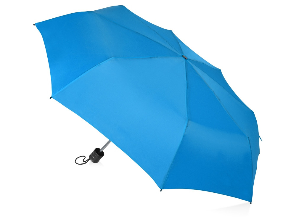 Зонт складной Columbus, механический, 3 сложения, с чехлом, голубой - фото 2 - id-p216514110