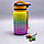 Бутылка для воды 550 мл. с клапаном и разметкой / Двухцветная бутылка для воды и других напитков Сине-розовая, фото 3