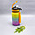 Бутылка для воды 550 мл. с клапаном и разметкой / Двухцветная бутылка для воды и других напитков Сине-розовая, фото 6