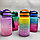 Бутылка для воды 550 мл. с клапаном и разметкой / Двухцветная бутылка для воды и других напитков Сине-розовая, фото 10