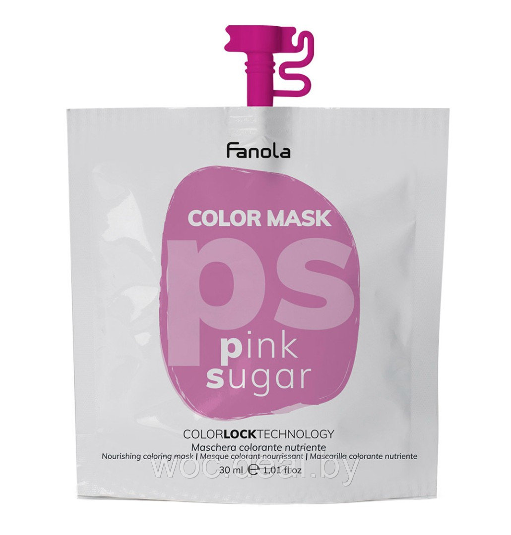 Fanola Питательная тонирующая маска Pink Sugar Color Mask, 200 мл - фото 1 - id-p199804996