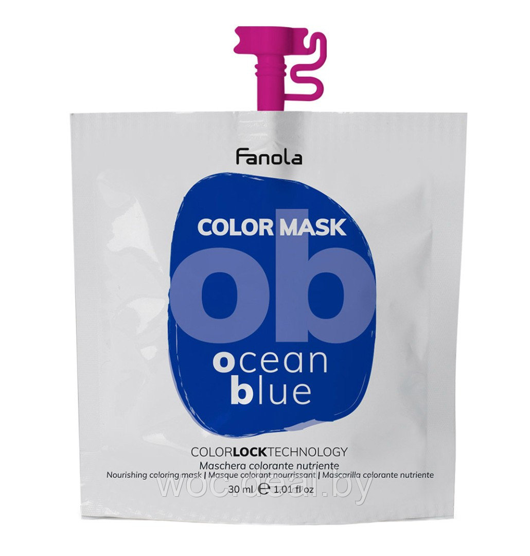 Fanola Питательная тонирующая маска Ocean Blue Color Mask, 200 мл - фото 1 - id-p212444373