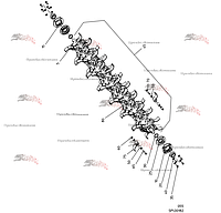Роторный вал SPI.00182 для свеклоуборочного комбайна Grimme Rexor 620/630