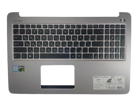 Верхняя часть корпуса (Palmrest) Asus VivoBook K501, серый, RU