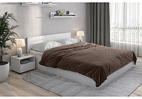 Кровать двойная (универсальная) NN-Мебель Токио 160x200 (белый текстурный) с основанием
