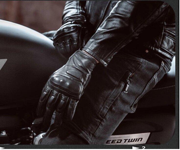 Перчатки кожаные Scoyco MC154 Black - фото 2 - id-p216529594
