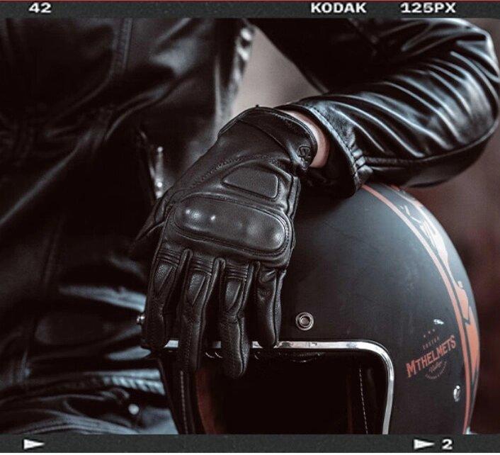 Перчатки кожаные Scoyco MC154 Black - фото 3 - id-p216529594