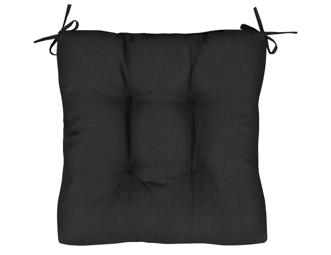 Подушка на стул 40х40 см Черный