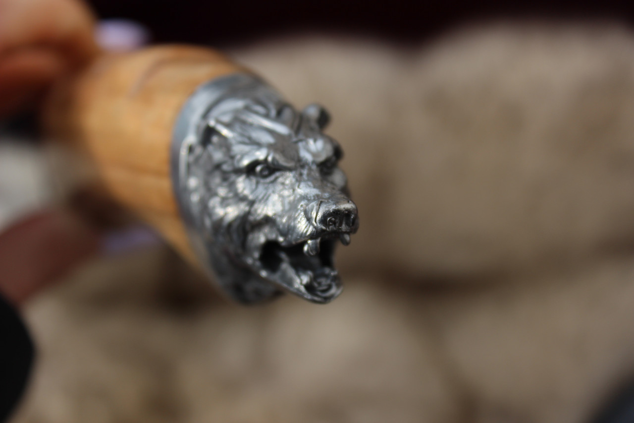 Охотничий нож Голова Зверя (Медведь), деревянная ручка - фото 3 - id-p216534441
