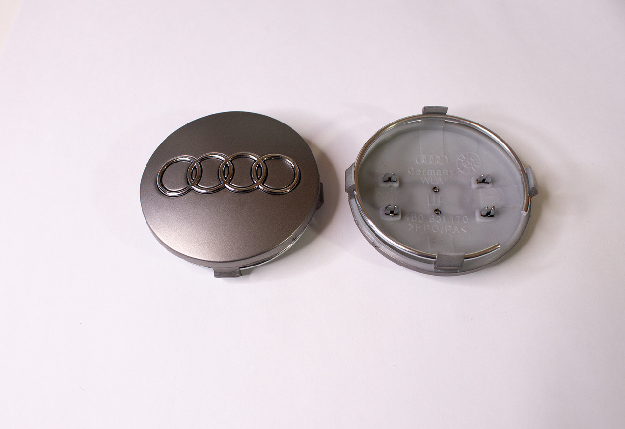 Колпачки на колеса диски Ауди Заглушки на ступицу Audi 60(59)мм на 57мм - фото 1 - id-p216534524