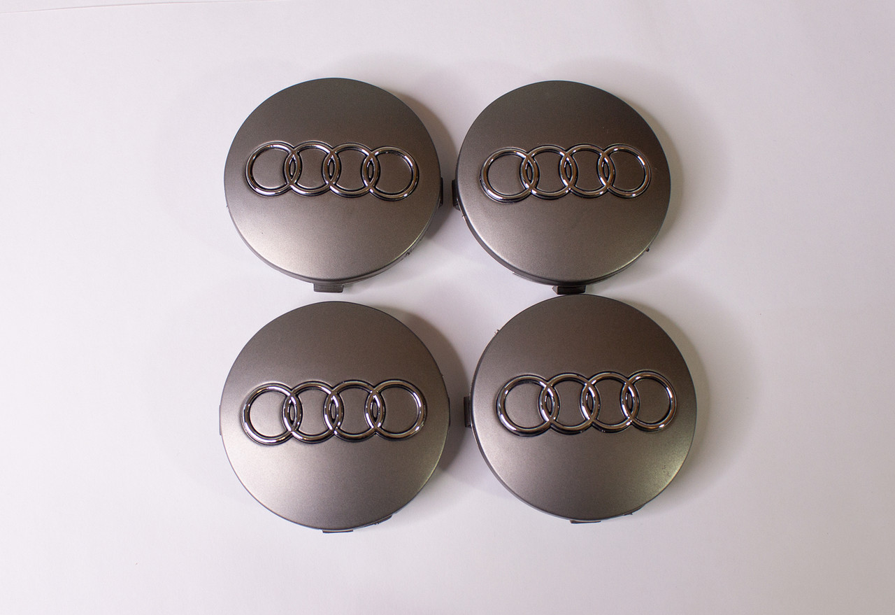 Колпачки на колеса диски Ауди Заглушки на ступицу Audi 60(59)мм на 57мм - фото 2 - id-p216534524