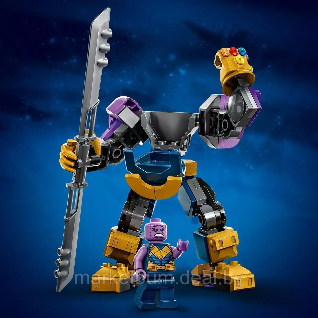 Конструктор LEGO Marvel 76242, Механическая броня Таноса - фото 5 - id-p216534598