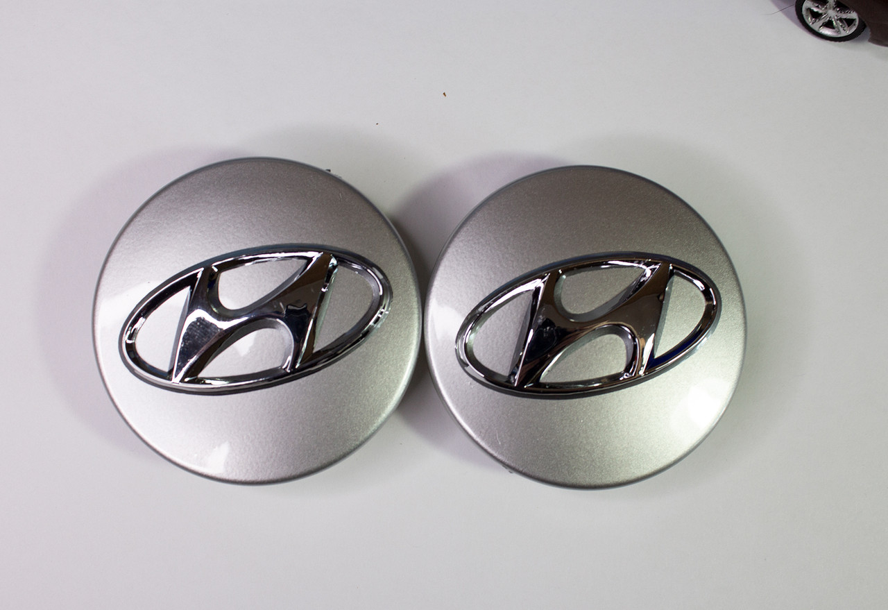 Заглушка-колпачок на литые диски колеса шины Hyundai 60 мм. Хендай - фото 3 - id-p216537047