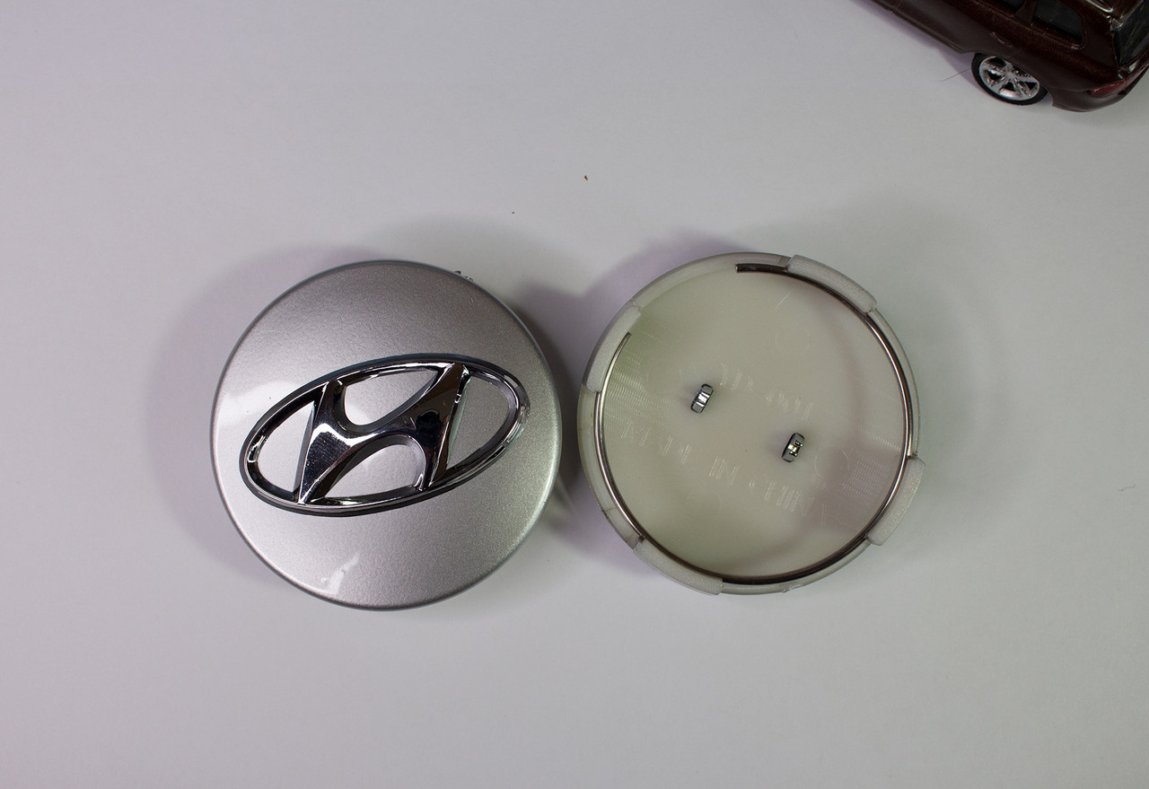 Заглушка-колпачок на литые диски колеса шины Hyundai 60 мм. Хендай - фото 4 - id-p216537047