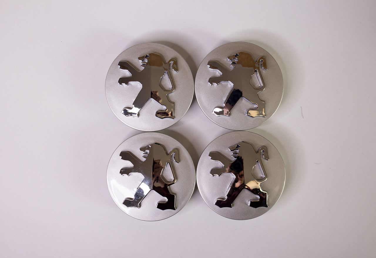Заглушки на диски Пежо Колпачки Peugeot 60мм. на 57мм - фото 4 - id-p216538232