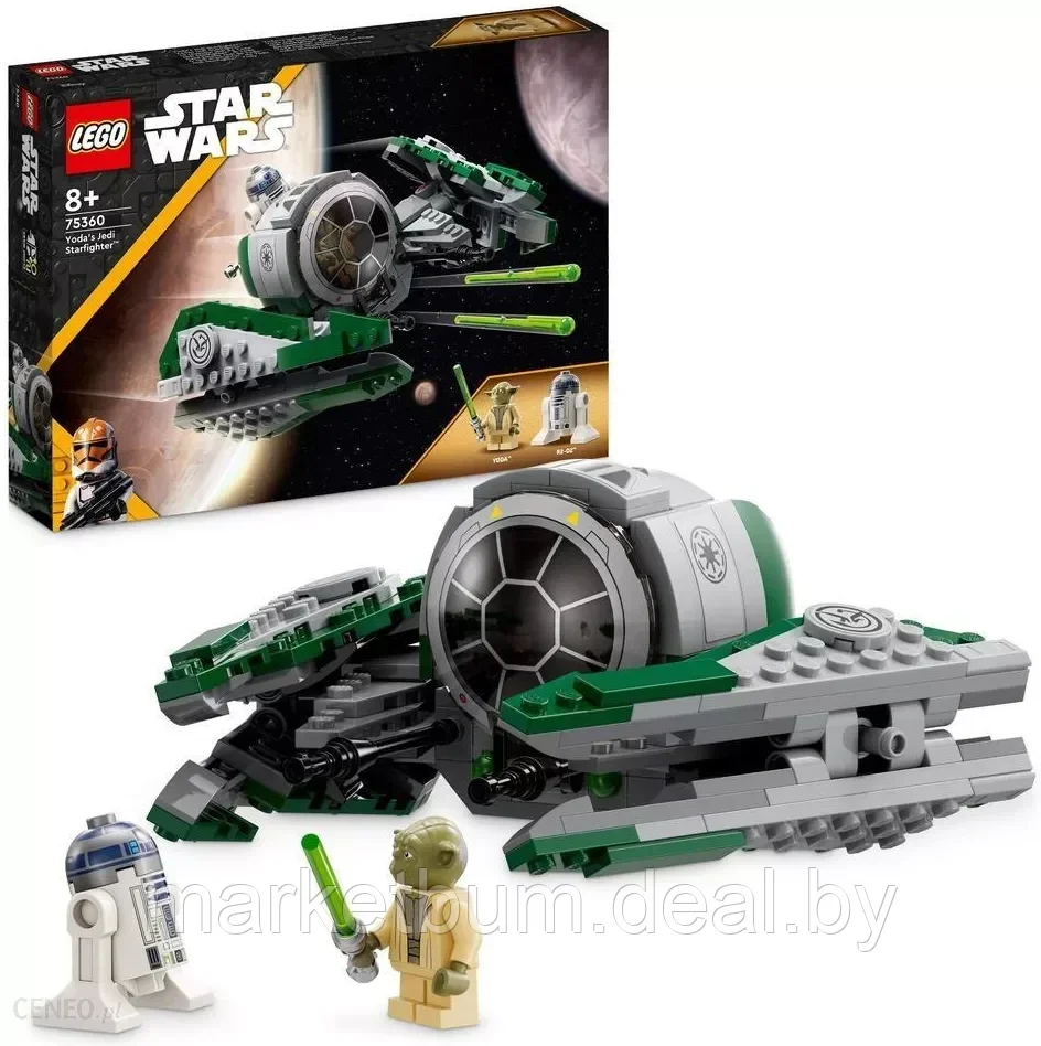 Конструктор LEGO Star Wars 75360, Звездный истребитель джедая Йоды - фото 1 - id-p216543895