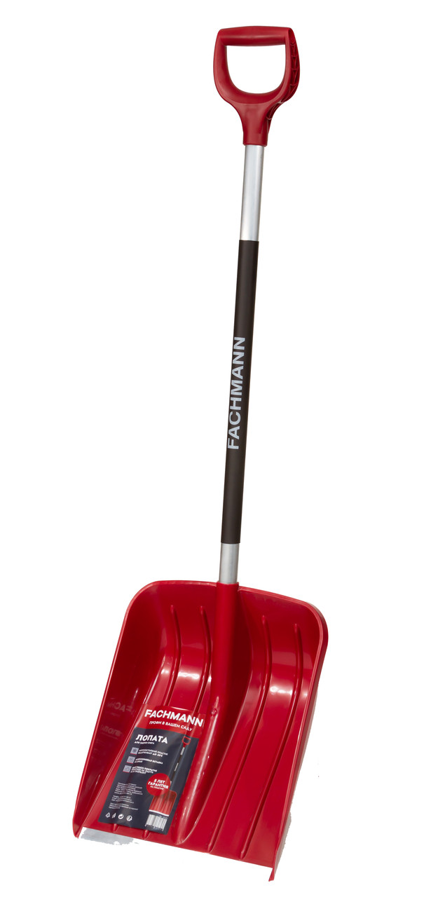 Лопата для уборки снега Fachmann 05.001. Пластик, ручка метал
