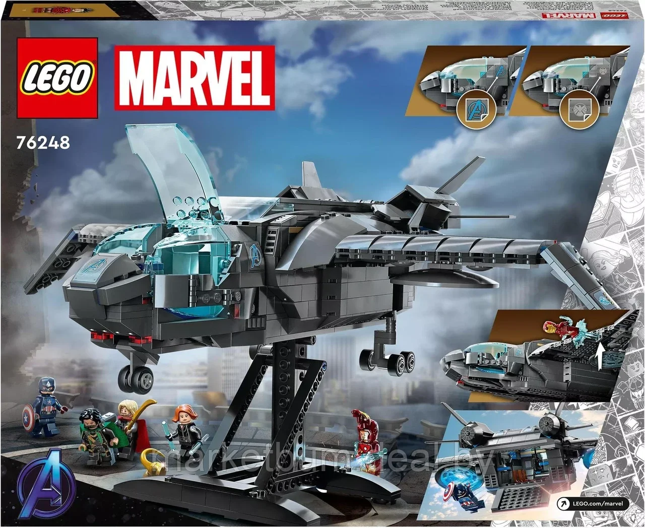Конструктор LEGO Marvel 76248, Мстители Квинджет - фото 2 - id-p216544971