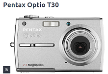 Фотоаппарат Pentax Optio T30 без зарядки(Б/У)