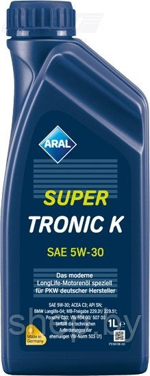 Моторное масло Aral SuperTronic K 5W-30 1L - фото 1 - id-p216559884