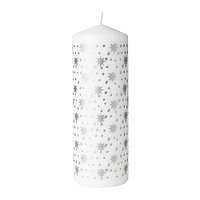 IKEA/ ВИНТЕРФИНТ неароматическая формовая свеча, 19 см, серебристый